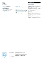 Предварительный просмотр 2 страницы Philips Power Life LR20PB4C Specification Sheet