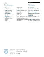 Preview for 2 page of Philips Power Life LR6PB6C Specifications