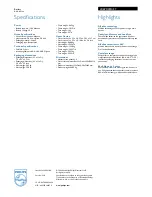 Preview for 2 page of Philips Power Life LR6PC20X Specifications