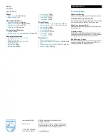 Предварительный просмотр 2 страницы Philips Power Life LR6PC32C Specification Sheet