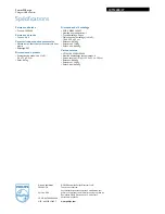 Preview for 2 page of Philips Power2Charge SCM2280 (French) Specifications