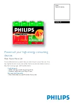 Philips PowerLife 6LR61-P4 Brochure предпросмотр