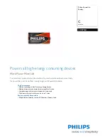 Предварительный просмотр 1 страницы Philips PowerLife LR14PS6C Specifications