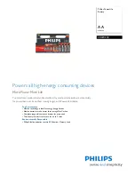 Preview for 1 page of Philips PowerLife LR6PC24C Specifications