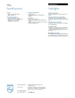 Preview for 2 page of Philips PowerLife LR6PC24C Specifications