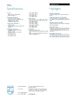 Preview for 2 page of Philips PowerLife LR6PS12C Specifications