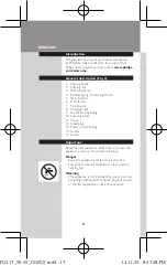 Preview for 18 page of Philips PQ217 User Manual