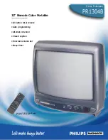 Preview for 1 page of Philips PR1304B Specifications