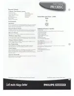 Предварительный просмотр 2 страницы Philips PR1305C Brochure