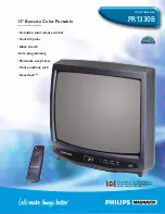 Предварительный просмотр 1 страницы Philips PR1330B Brochure