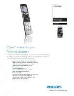 Philips Prestigo SRU8112 Specifications предпросмотр