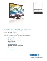 Philips PrimeSuite 32HFL4372D Brochure preview