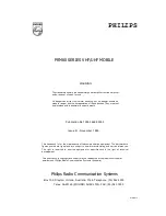 Предварительный просмотр 1 страницы Philips PRM80 Series User Manual