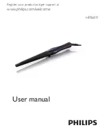 Предварительный просмотр 1 страницы Philips ProCare HP8619 User Manual