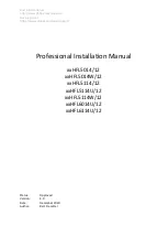 Preview for 1 page of Philips Professional HFL5014/12 Series Installation Manual