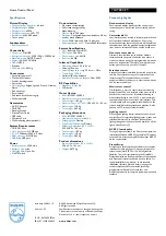 Preview for 2 page of Philips Pronto TSU9800 Specification Sheet