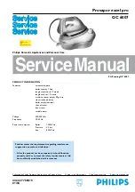 Preview for 1 page of Philips Provapor excel pro GC 6007 Service Manual