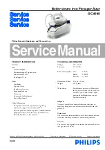 Philips Provapor GC6068 Service Manual preview