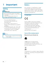 Предварительный просмотр 3 страницы Philips PS402 User Manual