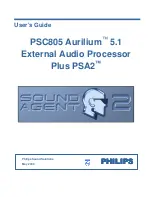 Preview for 1 page of Philips PSC805 Aurilium User Manual