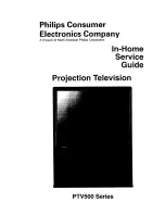 Предварительный просмотр 1 страницы Philips PTV500 series Service Manual