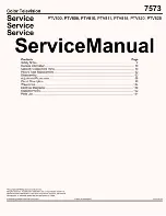 Philips PTV800 Service Manual preview