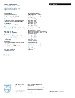 Preview for 2 page of Philips PV7002I Specifications