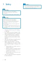 Preview for 4 page of Philips PX3125 User Manual