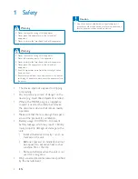 Preview for 4 page of Philips PX3225 User Manual