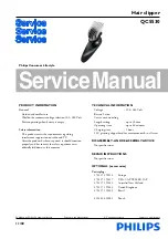 Philips QC5530 Service Manual preview