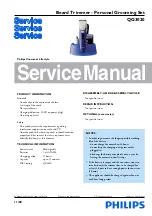 Philips QG3020 Service Manual preview