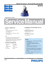 Preview for 1 page of Philips QG3020 Service Manual