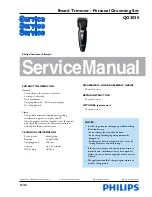 Philips QG3030 Service Manual preview