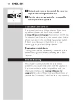 Preview for 14 page of Philips QG3340 User Manual