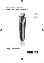 Philips QG3383 User Information preview