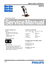 Предварительный просмотр 1 страницы Philips QS6140 Service Manual