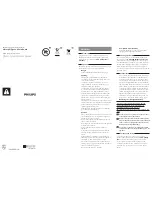 Предварительный просмотр 1 страницы Philips QT4014 Important Information Manual