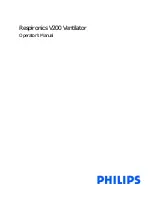 Preview for 1 page of Philips Respironics V200 Operator'S Manual