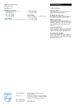 Предварительный просмотр 2 страницы Philips RFX2001WM Specification Sheet