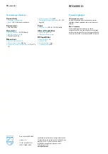 Preview for 2 page of Philips RFX6000 Specifications