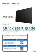 Philips Roku TV 4756 Series Quick Start Manual preview