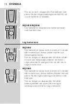 Preview for 72 page of Philips RQ1051 User Manual