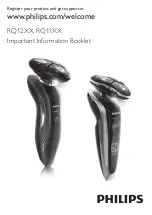 Philips RQ11 IIB Series Important Information Booklet preview