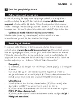 Preview for 11 page of Philips RQ11 IIB Series Important Information Booklet