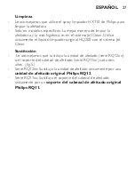 Preview for 27 page of Philips RQ11 IIB Series Important Information Booklet