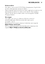 Preview for 59 page of Philips RQ11 IIB Series Important Information Booklet