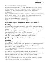 Preview for 61 page of Philips RQ11 IIB Series Important Information Booklet