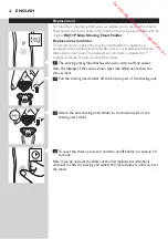 Preview for 22 page of Philips RQ1100 Series User Manual