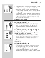 Preview for 12 page of Philips RQ113 Manual