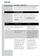 Preview for 58 page of Philips RQ1167/12 User Manual